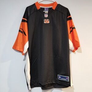 Pro Line Cincinnati Bengals Men's Blank Jersey‎ Size XL Black Orange